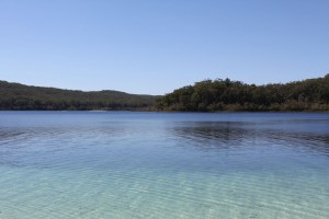 Glasklares Wasser im Lake McKenzie